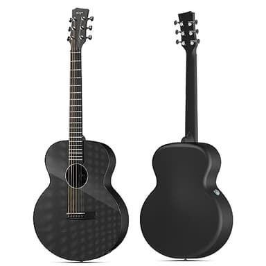 Enya Acoustic-Electric Guitar X3 Pro Mini Carbon Fiber Travel Guitar - 36" 3/4 Size with Built-in Effects & Wireless Speaker, Includes Gig Bag & Cables - Ideal for Professional & Stage Performance - Image 2