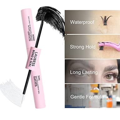 Lash Bond and Seal Mascara for Long Lasting Waterproof Eyelash Extensions - 5ml+5ml - Image 7