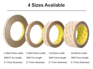 300LSE Double Side Tape Heavy Duty 36ft, Clear Mounting Tape Removable for Scrapbook,Transparent Sticky Tape Picture Hanging Strips, Adhesive Tape for LED Poster Art Craft - Image 2