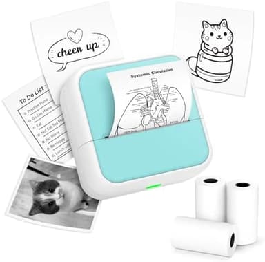 Sticker Printer - Printpods Mini Printer with Stickers, Print Pod, Bluetooth Inkless Printers, Sticker Maker, Portable Thermal Printer for iphone, Impresora Portátil for Notes, Journal, DIY, Kids Gift - Image 3