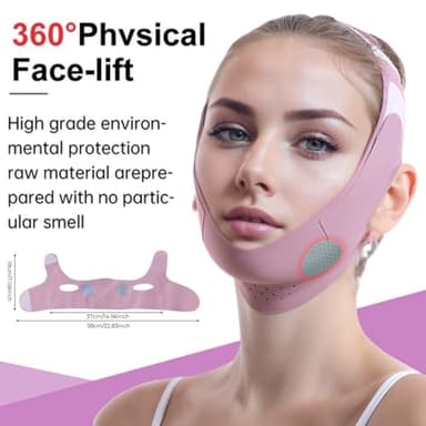 Graphene V-Line Mask Chin Up Mask V Shaped Face Mask Chin strap for sleeping,Jawline Shaper,Lilac,Small - Image 5