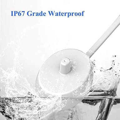 LAP POW Replacement Charger Compatible with Oral B Electric Toothbrush Series 3 4 5 6 Pro 1000/3000/5000, Inductive Charging Base Portable Waterproof Power Cord Environmental ABS, Model XT-3757 White - Image 6