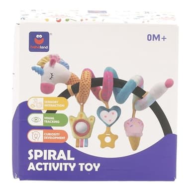 hahaland Car Seat Toys for Babies 0-6 Months Girl - Baby Toys 3-6 Months - Rattle, Mirror, Crinkle, Squeaky Carseat Stroller Toy 0-6 Months Developmental Newborn Baby Girl Birthday Gifts - Image 12