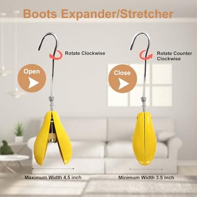 UHIAGREE Boot Stretchers for Cowboy Boots, Adjustable Boot Stretcher for Women Men Thick High Instep & Wide Feet (For Women's 9-14, Men's 8-13) - Image 3