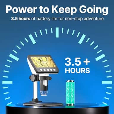 WKR Coin Microscope, 4.3" LCD USB Digital 1000X Coin Magnifier with 8 Adjustable LED Lights, 1080P PC View Compatible with Windows/MacBook for Adults Kids - Image 7