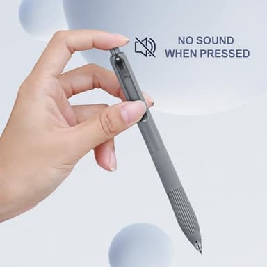 Linbsunne Gel Pens Black Ink Pens for Office 0.5mm Fine Point Pens Smooth Writing Retractable Work Pen (12-count) - Image 4