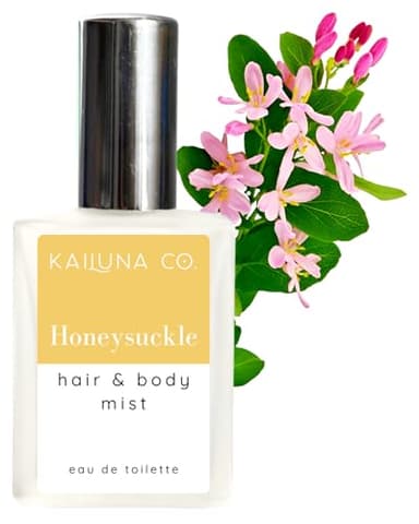 Kailuna Co. Honeysuckle Natural Hair & Body Mist Spray, Pure Essential and Fragrance Oils, Alcohol-Free, Handmade in California, 0.5Fl Oz - Image 1