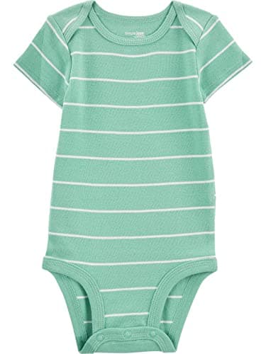 Simple Joys By Carter's Baby Boys Short-sleeve Bodysuit Shirt, Coastal Multi Stripe, 18 Months US - Image 2