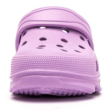 HOBIBEAR Girls Classic Graphic Toddler Garden Clogs Slip on Water Shoes (Purple-Size 8 Toddler) - Image 6