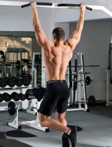 TELALEO 5 Pack Compression Shorts for Men Spandex Sport Shorts Athletic Workout Running Performance Baselayer Underwear Black/Double Blue/Double Gray M - Image 6