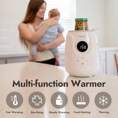 Papablic Ultra-Fast Bottle Warmer, Ready Milk in 2 Min, Baby Bottle Warmer for Breastmilk and Formula, Accurate Temperature Control and Automatic Shut-Off, Bottle Warmers for All Bottles - Image 4