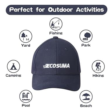ECOSUMA Baby Ball Cap 0-6 Months Navy - Image 5