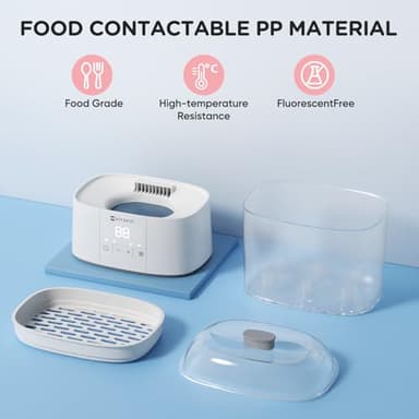 Bottle Sterilizer and Dryer, HIYAKOI Electric Steam Baby Bottle Sterilizer and Dryer, All-in-One Sterilizer 2 Layers Large for Baby Bottles, Parts & Other Newborn Essentials - HEPA Filtration - Image 9