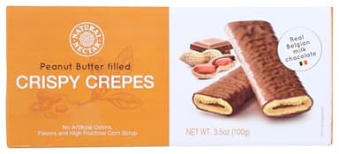 NATURAL NECTAR Milk Chocolate Peanut Butter Crispy Crepes, 3.5 OZ (Pack of 1) - Image 4