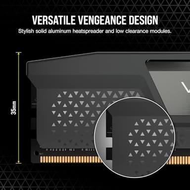 CORSAIR Vengeance DDR5 32GB (2x16GB) DDR5 6000MHz CL30 AMD Expo Intel XMP iCUE Compatible Computer Memory – Gray (CMK32GX5M2B6000Z30) - Image 5