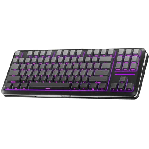 Redragon Wireless Mechanical Keyboard,3-Modes Bluetooth Gasket Hot Swappable TKL RGB Custom Keyboard,Pre-lubed Switches,Side Printed PBT Gradient Keycaps, South-Facing LEDs Socket - Image 1