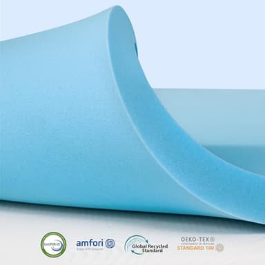 Subrtex Mattress Topper, Memory Foam Mattress Topper, Gel-Infused Memory Foam Topper for Side Stomach Sleepers, Breathable Bed Toppers (4 Inch, King) - Image 2