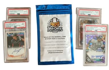High Cheese Baseball Walk Off Mystery Pack - 2 Cards, 1 PSA Graded & 1 Autograph/Relic Ungraded - Image 5