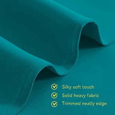 NICETOWN Room Darkening Curtains 70 inch Length 2 Panels, Peacock Teal, 2 Pieces, W34, Thermal Insulated Grommet Blackout Curtains for Modern Casual Elegant Bedroom Kids Room Theme Decoration - Image 5