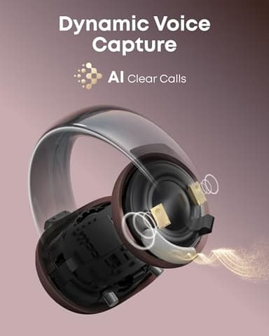 Soundcore AeroClip by Anker, Open-Ear Earbuds, Clip-On Headphones, Adaptive Comfort, Clear Calls with 4 Mics and AI, Stable Fit, 12mm Drivers for Powerful Bass, Hi-Res, Open-Ring Design - Image 3