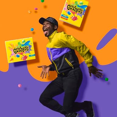 Gushers Fruit Flavored Snacks Family Pack, Tropical & Strawberry Flavors, Gluten Free Gummy Kids Snack, Bursting Juicy Center, Vitamin C Source, Individually Wrapped, Bulk Box, 20 Pouches, 16 oz Total - Image 8