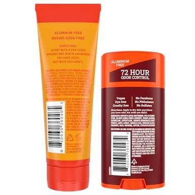Mando Bourbon Leather Body Deodorant - 72 Hour Odor Control, Aluminum Free, Baking Soda Free - 3.0 Oz Tube and 2.6 Oz Solid Stick - Image 2