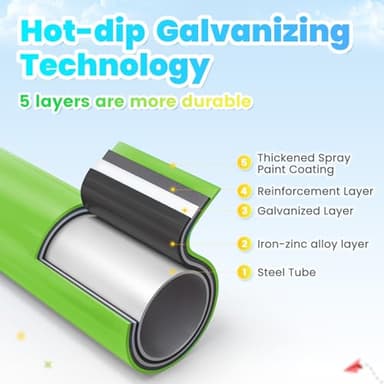 Zupapa 10FT Climbing Dome, Experience Ultimate Fun with The 2025 Upgraded Decagonal Geo Dome Climber - Supports 1000LBS Outdoor Playset and Easy Assembly Play Equipment for Kids (Turquoise, 10FT) - Image 5