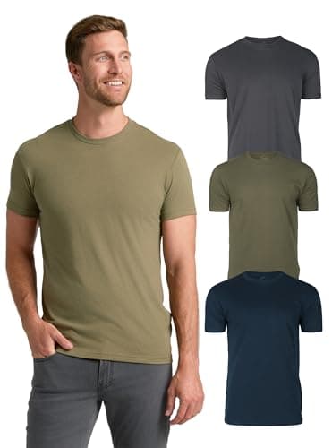 True Classic Mens T-Shirts – Short Sleeve Crew Neck T Shirts for Man, Cotton Blend Plain Novelty Men's T-Shirts, Pack of 3, Variety, XL - Image 1