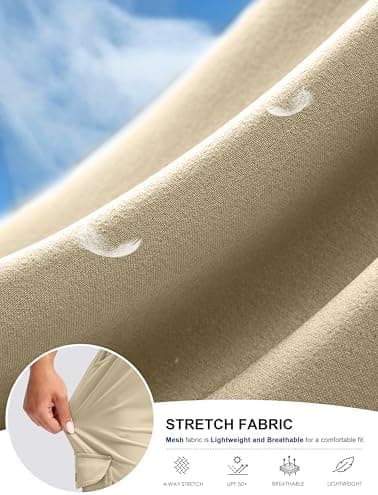 Viodia 15" Long Shorts for Women Hiking Cargo Bermuda Shorts Lightweight Knee Length Capris for Summer Travel Fishing - Image 6