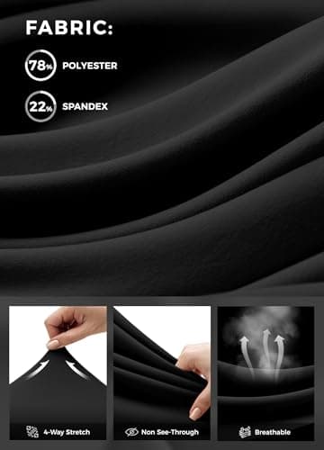 Willit Women's Yoga Capris Pants High Waist Leggings Crop Straight Leg Athletic Exercise Workout Capris 21" Black 3XL - Image 5