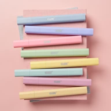BLIEVE- Aesthetic Bible Highlighters No Bleed Through Assorted Colors, Cute Highlighter Dual Tip For Journaling Supplies And School Accessories, Bible Highlighters And Pens No Bleed (CANDY) - Image 7