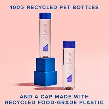 VOSS+ Aquamin Enhanced Water - Pack of 12 Bottles, 850ml Each - Purified Hydrating Water - 74 Trace Minerals & Electrolytes - Perfect for Active Lifestyles, at the Gym & on Hot Days - Recycled PET Bottle - Image 7