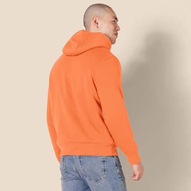 Amazon Essentials Men's Hoodies, Sherpa-Lined Pullover, Orange, Small - Image 3