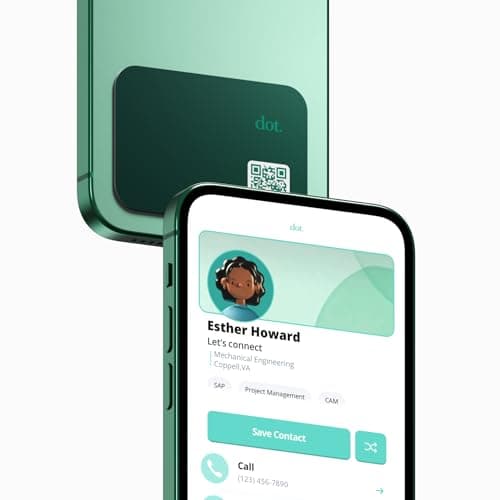 dot. Thin - Digital Business Card - Tap to Share NFC - iPhone & Android (Green) - Image 1