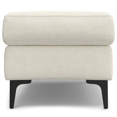 SIMPLIHOME Ava Ottoman in 100% Recycled Polyester Tightly Woven Performance Fabric, Cream, 36-inch Wide, Mid-Century Modern Style Multipurpose Table or Footrest Ottoman, Assembled,for Living Room - Image 15