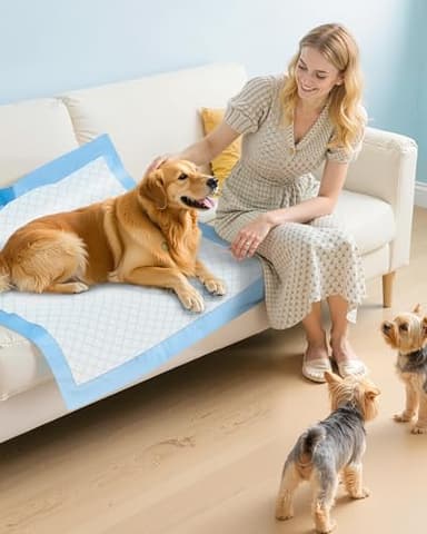 50-Pack X-Larg Puppy Pads - 34" x 28" Extra Large Pee Pads for Dogs with 6-Layer Leakproof Protection, Quick-Dry and Disposable Dog Pads with High Absorbency for Easy Potty Training - Image 9