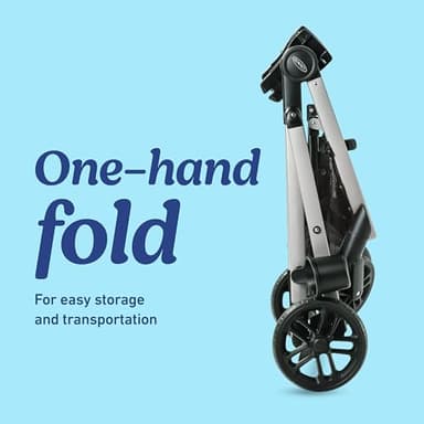 Graco Modes Pramette Travel System | Stroller & Car Seat Combo | 3-in-1 Stroller Modes | Includes Graco SnugRide 35 Infant Car Seat | Ellington - Image 5