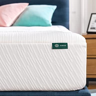 ZINUS 12 Inch Cloud Memory Foam Mattress, Queen, Fiberglass Free, Pressure Relieving, Mattress in A Box, CertiPUR-US Certified, White - Image 8