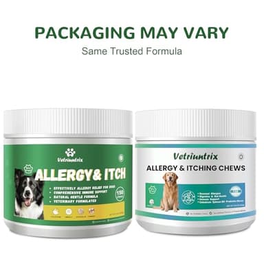 Vetriuntrix Dog Allergy Relief Chews, Dog Itch Relief Chews for Large Dogs Paw Licking Itchy Skin Seasonal Allergies, Probiotics with Astragalus Omega-3 for Coat Immune Supplement-150ct - Image 5
