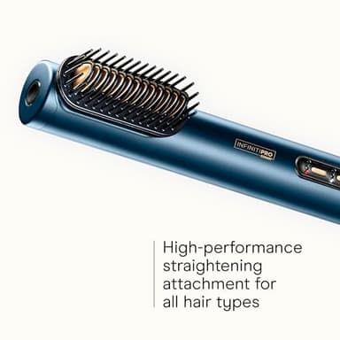 Infiniti PRO by CONAIR DigitalAIRE Hair Dryer Drying Wand, Straightener and Styler, Ionic All-in-One Digital Motor Blow Dryer, Includes 4 High-Performance Attachments, Dark Blue - Image 4