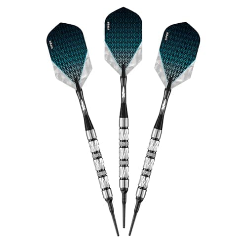 Viper Diamond 90% Tungsten Soft Tip Darts with Storage/Travel Case, Black Rings, 16 Grams - Image 1