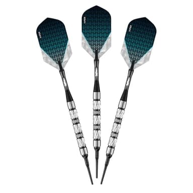 Viper Diamond 90% Tungsten Soft Tip Darts with Storage/Travel Case, Black Rings, 16 Grams - Image 1