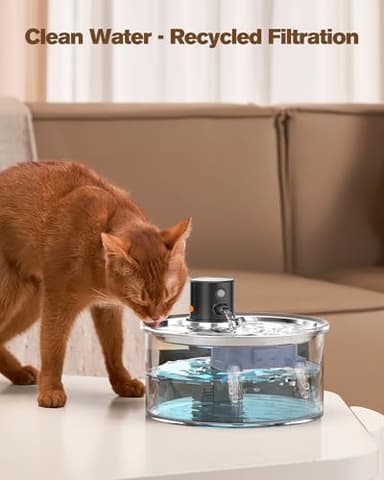 Replacement Cat Water Fountain Filters: VKIMISS Official 12 Pack Cat Fountain Replacement Filters & Pre-Filter Sponges for 108oz/3.2L Automatic Pet Fountains (6 Filters+ 6 Sponges) - Image 5