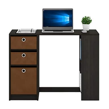 FURINNO Computer Study Writing Desk, Espresso, Model:15110EXBR - Image 4