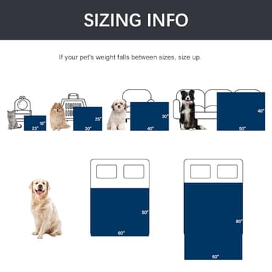 Qeils Pet Blankets for Cats - Waterproof Cat Blanket Washable - Sherpa Fleece Puppy Blanket, Soft Plush Reversible Throw Protector for Bed Couch Car Sofa, 25"X30", Grey - Image 7