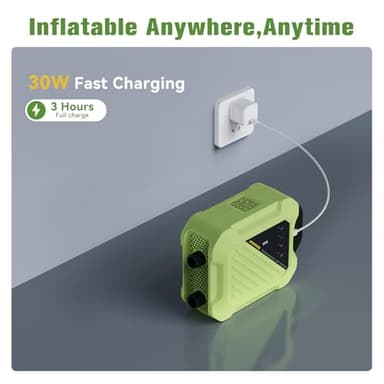 Rechargeable 20PSI SUP Pump The Jungle -Quick Portable SUP Air Pump,Electric Paddle Board Pump for Inflatable Paddle Boards, Boats, Inflators - Image 4