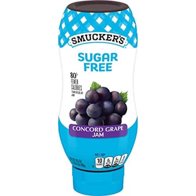 Smucker’s Squeeze Sugar Free Concord Grape Jam, 16.5 oz. Bottle, 12 Count - Image 4