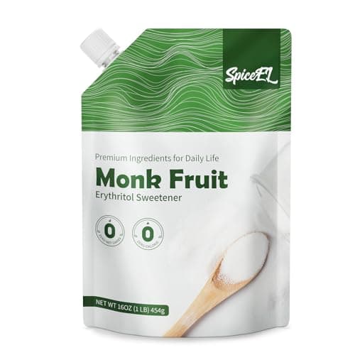 SPICEEL Monk Fruit Sweetener with Erythritol - White Sugar Substitute, Coffee, Tea, Gluten Free, Vegan, Sugar Replacement(1lb) - Image 1