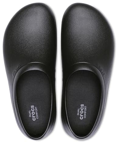 Crocs Unisex-Adult On The Clock Clogs, Slip Resistant Shoes, Black, 9 Women/7 Men - Image 3