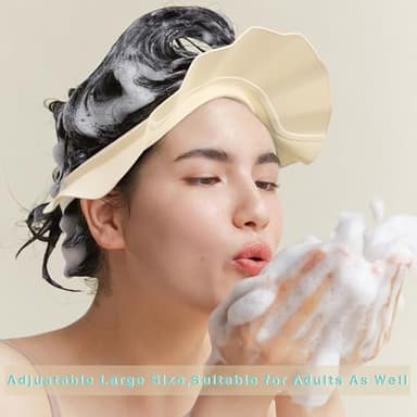 Baby Shower Cap Hat Soft Adjustable Bath Head Cap Visor for Washing Hair Safe Shampoo Shower Bathing Protection Head Eye Ear,Shampoo Caps for Toddler,Baby,Kids,Children,Makes the Bath More Fun - Image 6